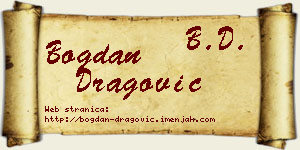 Bogdan Dragović vizit kartica